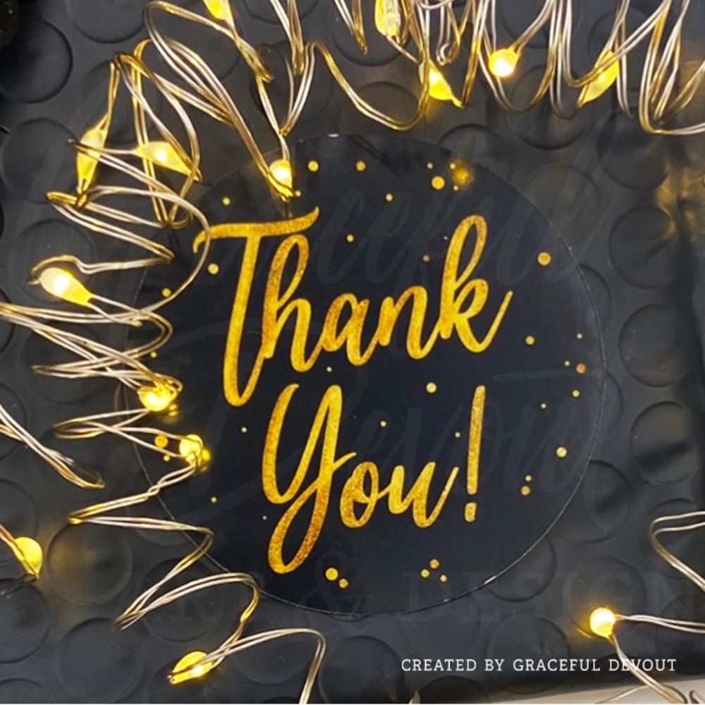 Thank You!- 2" (inches) (48ct.) Stickers - Picture 4 of 4